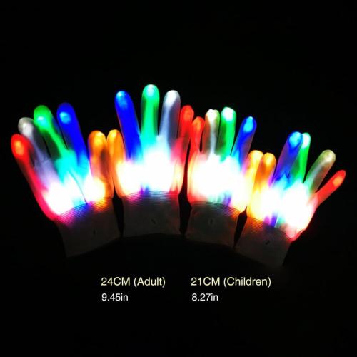 Zcargel Led Glowing Gloves Flashing Party Cosplay For Adults Children Christmas Halloween Performance Atmosphere Hand Props