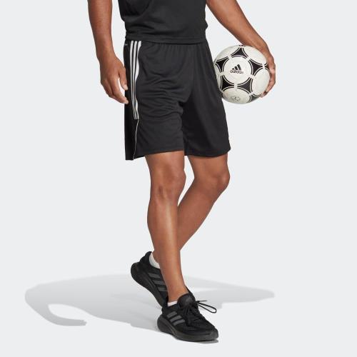 adidas Men's Large Size, Black with white stripes Tiro 23 League Training Shorts