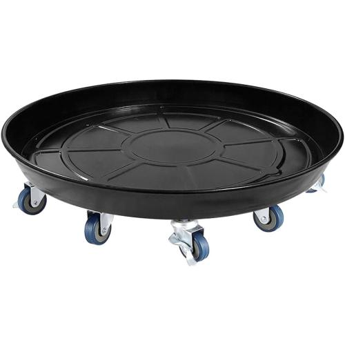 BLUE USED  Plant Caddy with Wheels, Heavy Duty Plant Stand with Universal Wheels, Round Pot Trolley for Indoor Outdoor,18inch Black