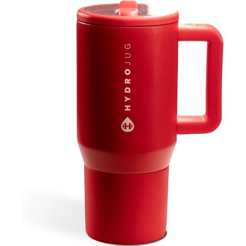 HydroJug Traveler 20oz Kids Insulated Tumbler with Handle, Alumni Red