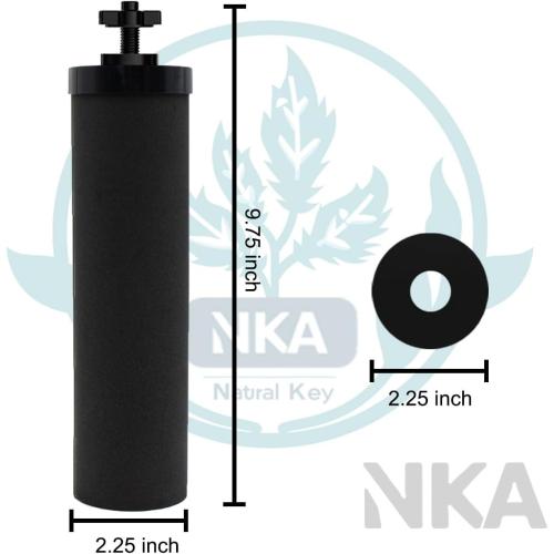 BB9-2 water filter replacement for Berkey water Purification system. NSF Certified carbon filter for berkey water filter replacement,for big berkey water gravity filter，2 Pack