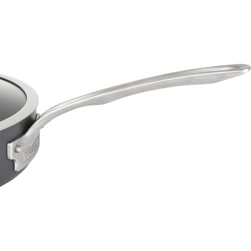 Viking Non Stick Frying Pans, 2 Piece Hard Anodized Kitchen Cookware, 10 and 12 Inch, Gray