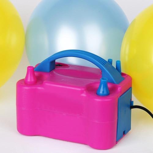 Portable Electric Air Balloon Pump with Double Nozzle - Wedding Party Event Birthday Graduation Decorations Supplies
