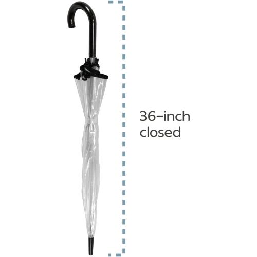 ShedRain Bubble Clear Umbrella, Auto Open, See-Through, Rain & Windproof, for Weddings, Proms and Events