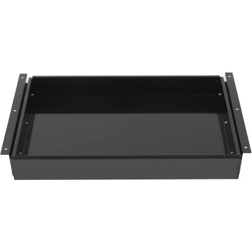 Sliding Pull-out Under Table Drawer for Office Desk, Drawer For Under Desk, Undermount Drawer for Sit Stand Workstation (Black, 22)
