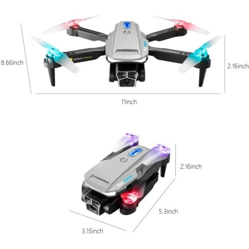 Drone with Camera 1080 HD FPV Batteries and Carrying Case, RC Quadcopter Helicopter for Kids and Adults, Gravity Control, Altitude Hold, Headless Mode - M