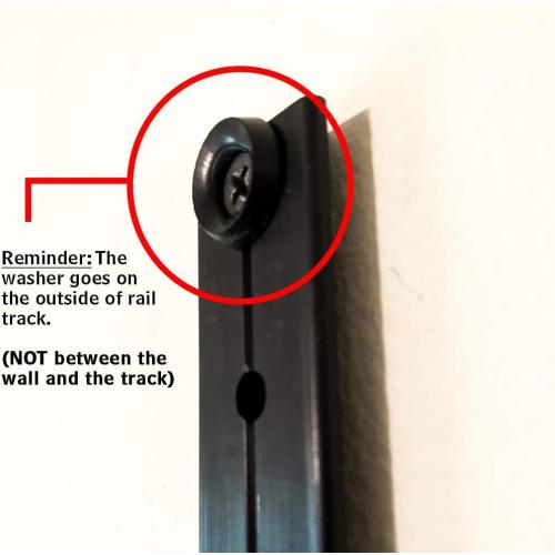 Space Saver Gym Resistance Bands Exercise Equipment for at Home Fitness Workout | Resistance Band Wall Anchor for Kinetic Bands with 1 Rail, 1 Rail Car