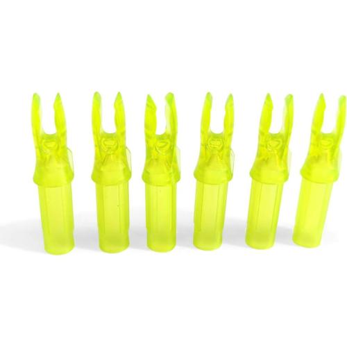 Color Yellow ZSHJGJR 24pcs Archery Arrow Nock 6.2mm/.244 inch Inside Diameter Plastic Insert Arrow Nocks Tail for Archery DIY Target Hunting Shooting Arrows