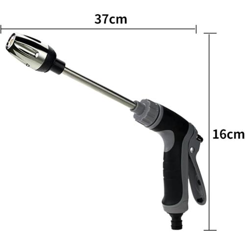Waterblitz Pressure Washer, Qinux Waterblitz, Water Blitz High Pressure Water Gun, 360° Rotating Garden Hose Nozzle for 1/2 Pipe, for Car/Floor/Patio (B-with Foam Bottle)