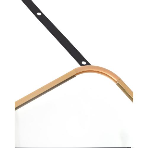 Over The Door Full Length Mirror - 14 x 48, Rounded Corner, Yellow