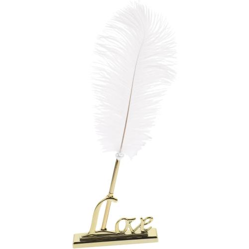 Hemoton Wedding Signing Pen Set Pen with Love Holder Guest Book Signature for Bridal Shower Engagement Party Wedding Reception Table Decor 13.77 X 5.51 X 1.18 in