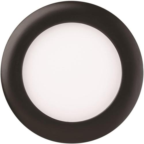 Lithonia Lighting WF4 LED 30K40K50K 90CRI MB M6 Recessed Wafer Downlight with Ultra Thin Round Trim, Color Temperature Selectable, 3000K | 4000K | 5000K, 4-Inch, Matte Black