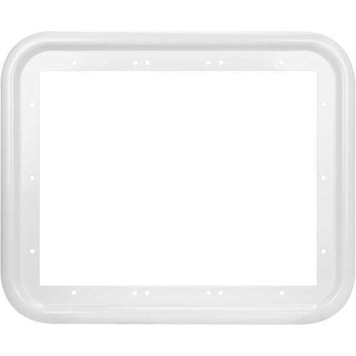 FOGATTI RV Water Heater Door Trim Ring - 15 x 18, White