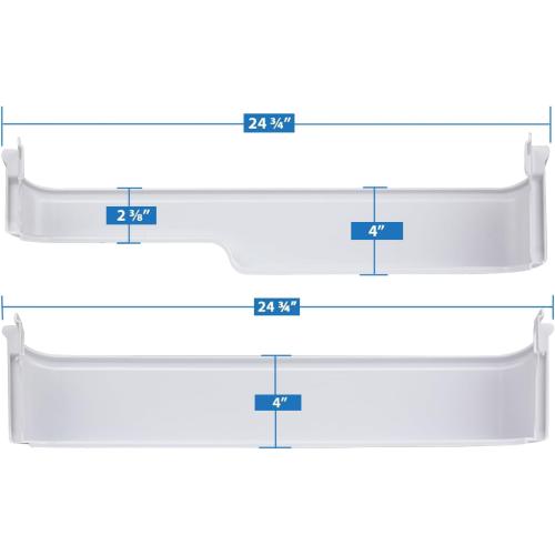 240337901 (MIDDLE) & 240338101 (BOTTOM) Door Shelf Bin Racks Compatible with Frigidaire Refrigerator