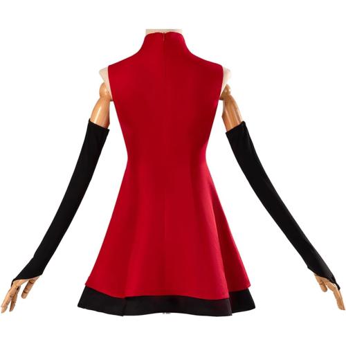 Size S ..Adult Charlie Morningstar Costume Red Dress Suit Halloween Cosplay Outfit Hell Princess Retro Uniform Skirt