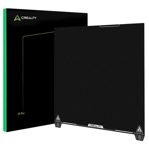 Creality K2 Plus Epoxy Resin Build Plate, 370x370mm Texture Spring Steel Bed Plate Excellent Adhesion Heat-Resistant Wear Resistance Flexible Print Platform for K2 Plus