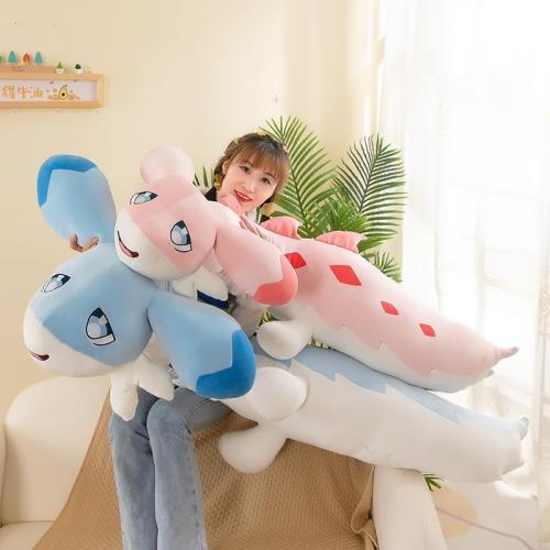 OSOCU 60 Inch Pink Chillet Plush Toys - Giant Soft Figure Doll - Huggable Stuffed Animal Plushies - Furry Stuffed Animal Pillow Gifts for Kids Girlfriend