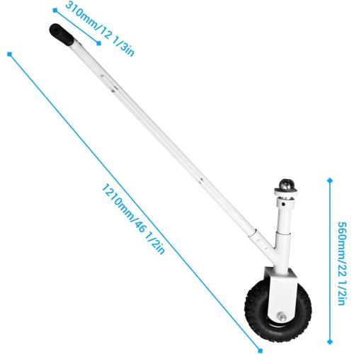 Trailer Dolly with Off-Road Wheels, Heavy-Duty 3500 lbs Capacity, 50mm Custom Hitch Ball & Mount – Manual Tow Dolly for RV, Boat, Camper & Utility Trailers