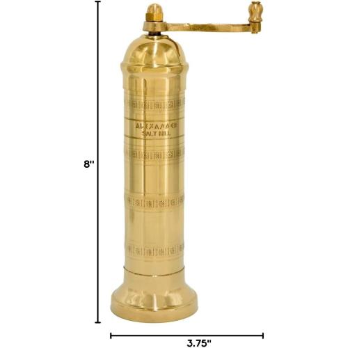 The Original European Mill (Brass, 8-Inch Salt)