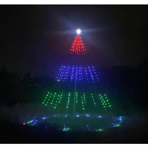 Service First Dreamlight V4 Flagpole Christmas Tree LED Light Kit for use with 20FT to 30FT flagpoles