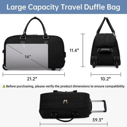 Duffle Bag for Travel, Weekender Bag with Shoe Compartment, Carry On Overnight Bag for Women with Toiletry Bag, Gym Bag with Wet Pocket, Hospital Bags for Labor and Delivery Beige