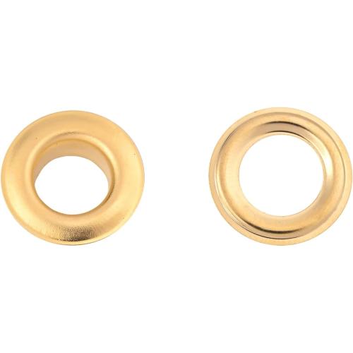 KING PIECES 1000pcs Gold Grommets 1/4 Inch (6mm) Washers and Grommets Kit