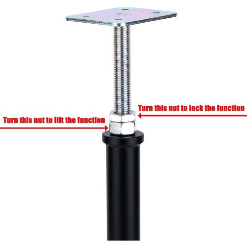 2-Pack Adjustment Floor Jack Post Floor Jack Lift Supports 16.5-20.5 Inch Adjustable House Jack,Adjust Supports,Lift Supports,Mini Screw Jack, Floor Straightener,Level Supports