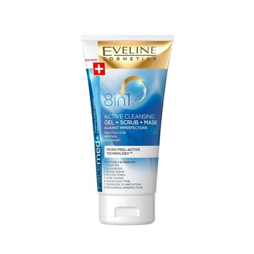 EVELINE COSMETICS 8-in-1 Deep Cleansing Active Gel for the Unevenness Facemed   150 ml