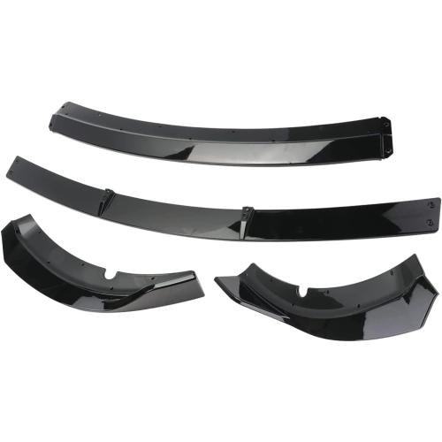 Front Bumper Lip Compatible with 2015 2016 2017 2018 2019 2020 2021 2022 Charger SRT,4Pcs Glossy Black Front Bumper Lip Spoiler Air Chin Body Kit Splitter