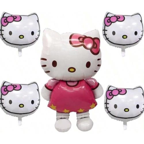Kitty Balloons for Kitty Birthday Party Girls Birthday Party Balloons,Baby Shower Birthday Party Decorations (white)