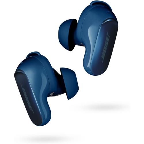 Bose QuietComfort Ultra Bluetooth Earbuds, Wireless Earbuds with Spatial Audio and World-Class Active Noise Cancellation, Deep Bass, Up to 6 Hours of Playtime, Lunar Blue - Limited Edition Color