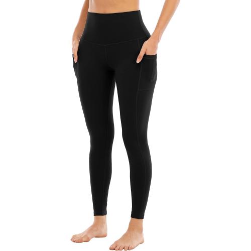 Size XL YEZII Fleece Lined Leggings with Pockets for Women,High Waisted Winter Yoga Pants