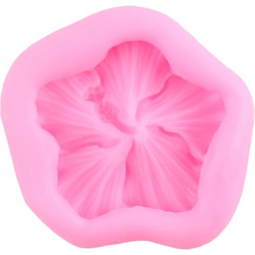 Flower Silicone Mold Hibiscus Flower Fondant Molds For Cake Decorating Cupcake Topper Candy Chocolate Gum Paste Polymer Clay