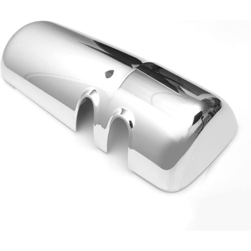 Chrome Door Mirror Covers for Kenworth T680 T880 W990 2013-2020, Side Rear View Mirrors Cover for Kenworth Semi Trucks Accessories Driver Left& Passenger Right Side (A Pair)