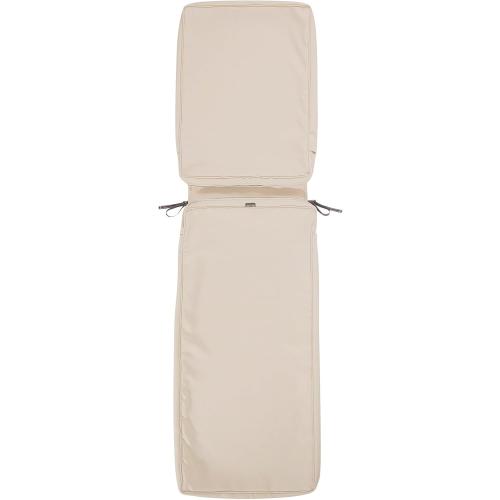 Classic Accessories 62-001-BEIGE-EC Chaise Lounge Cushion Combo, 1 Pack - 72 x 21 x 3 Inch, Antique Beige
