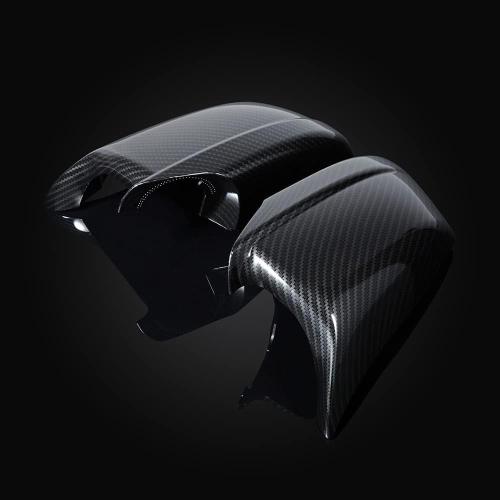 Astra Depot 2X Door Wing Rearview Side Mirror Cover Cap Compatible with 2011-2013 BMW F10 5-Series Sedan Pre-LCI (Carbon Fiber)