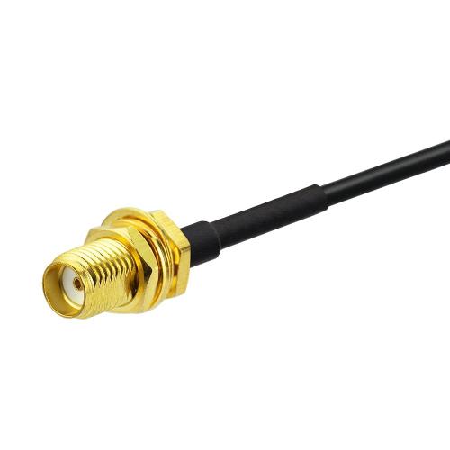 BINGFU SMA Male to SMA Female Bulkhead Mount RG174 Antenna Extension Cable 3m 10 feet () Compatible with 4G LTE Router Gateway Modem Mobile Cellular Receiver