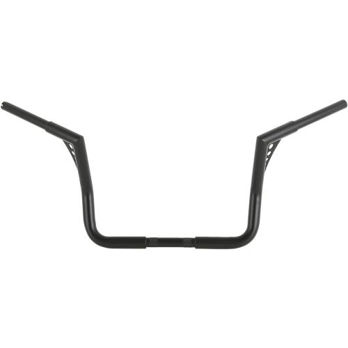 XMT-MOTO Black 1 1/4 Rise 12 Ape Hanger Handlebar For Harley Dressers Baggers Touring