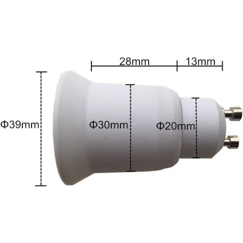 6pcs Bulb Holder GU10 to E27 Adapter Converter - GU10 to E26 LED Bulb Base Socket