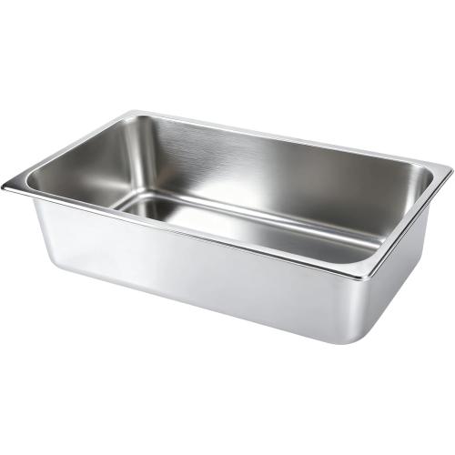 VOISEN 2 Pack Hotel Pans,1/1 Size 6 Deep,Anti-Jamming Steam Pan,Commercial Stainless Steel Pan, Steam Table Pans Full Size