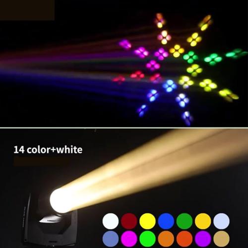 Size 380W Beam 20R Moving Head DMX Stage Light with Rotating Prism Gobos and Colors Frost Effect for DJ Disco Party Stage Show (1 Light)