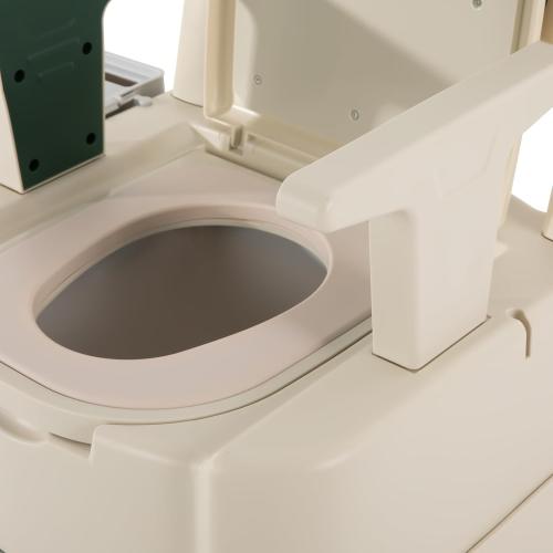 Bedside Commode Chair,Portable Height Adjustable Toilet with 2 Armrests&Sensor Night Light,Durable Potty Chair for Elderly and Disabled (Green)