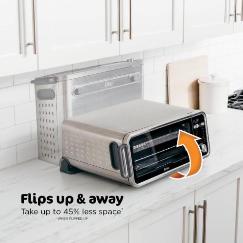 Ninja, Toaster Oven, Air Fryer, Thermometer, Toaster Oven Air Fryer Combo, Stainless Steel, Quick meals, Fries, Frozen Food, Air Fry, Dehydrate, Reheat, 13-in-1,Less Oil, Flip Away Oven, Foodi, SP351
