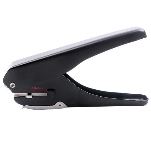 ID Card Slot Punch Badge Slot Hole Puncher Name Tag Punch Hand Held Hole Punch for PVC Cards ID Cards Photo Tag (Black, Slot Punch)