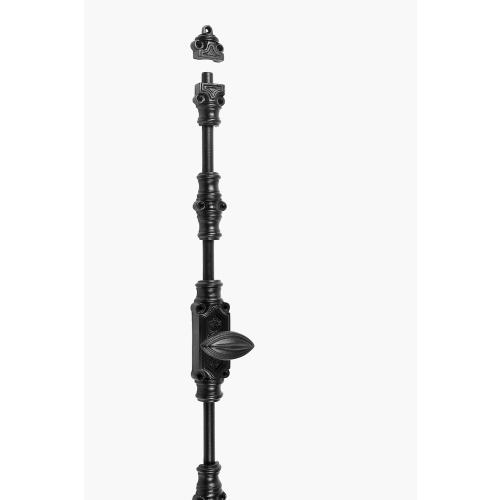A29 Hardware 9 Feet Cremone Bolt for French Doors and Cabinets, Door Lock, Antique Iron Plain Style Cremone Bolt Door Hardware, Vintage and Stylish Home Decor, Black Powder Coat Finish