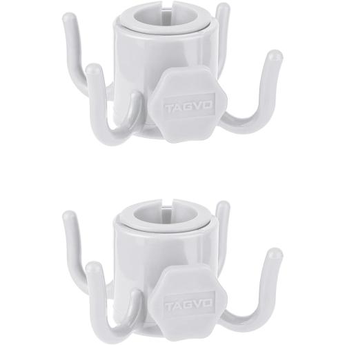 TAGVO Beach Umbrella Hanging Hook, 2 Pack Umbrella Hooks Hanger, 4 Prongs Beach Umbrella Hanging Holder, Beach Accessories for Beach Camping Trips