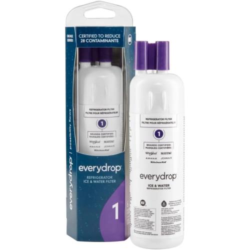 everydrop by Whirlpool Ice and Water Refrigerator Filter 1, EDR1RXD1, Single-Pack , Purple