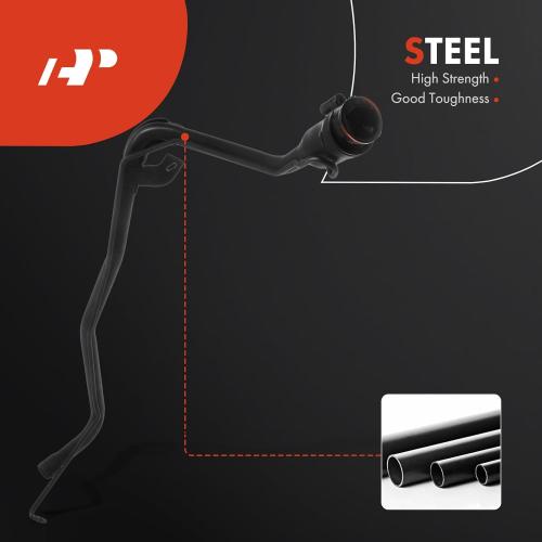 A-Premium Fuel Tank Filler Neck Pipe Hose Compatible with Ford Explorer 2013-2019, Flex 2013-2015, Police Interceptor Sedan 2013-2019 & Lincoln MKS 2013-2016, Replace# DB5Z9034A, DB5Z9034B