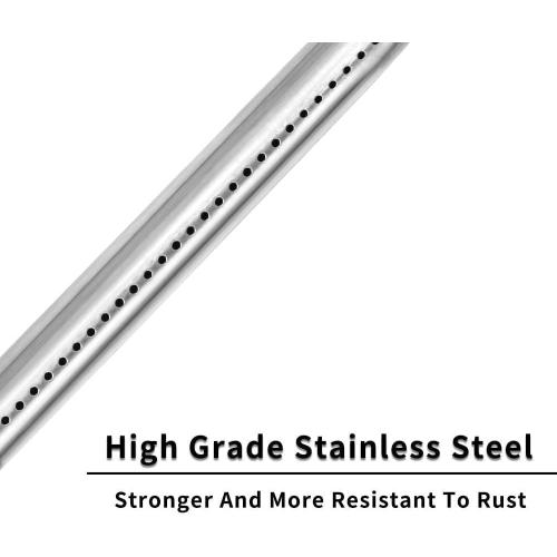 SHINESTAR 7507 Burner Tube Set for Weber Genesis Silver A, Spirit E-210, Spirit 200 Series Gas Grill (Side Control), Durable Stainless Steel, 27-Inch Long, Part #10404