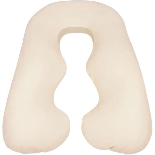 Leachco Back 'N Belly Organic Body Pillow Replacement Cover - Natural Ivory